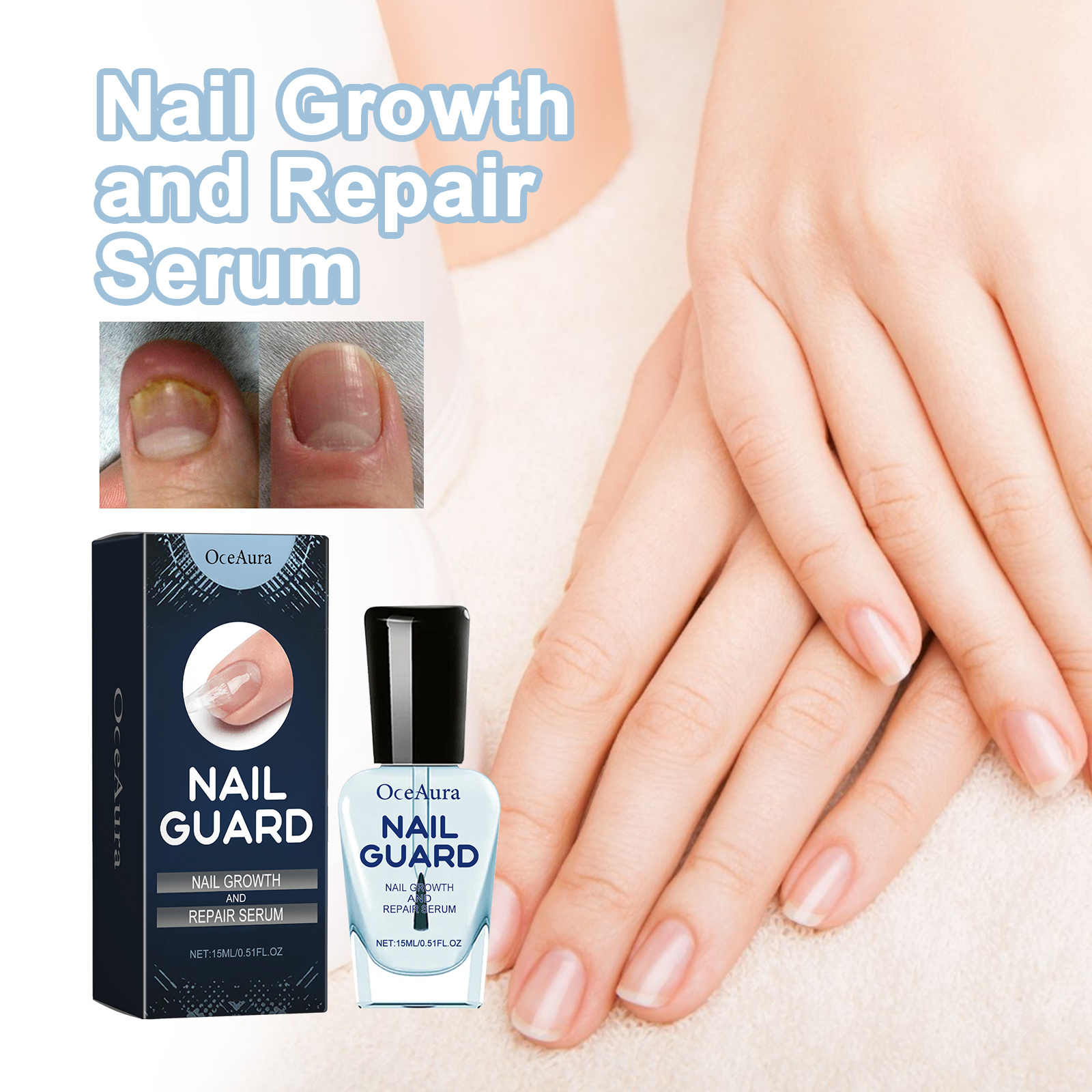 OceAura Nail Care Solution Gently Cleanses And Nourishes Nails And Nails - Image 6