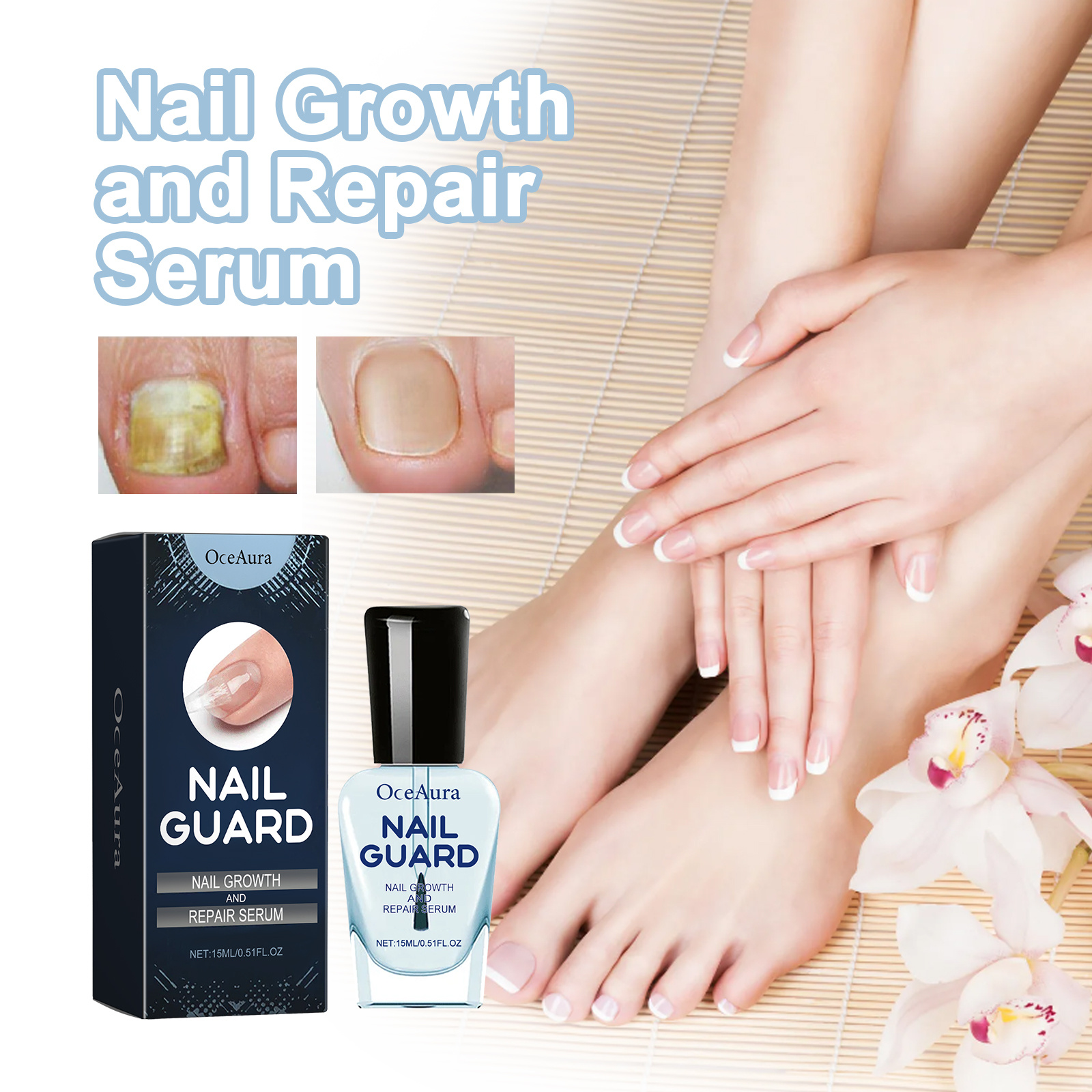 OceAura Nail Care Solution Gently Cleanses And Nourishes Nails And Nails - Image 5