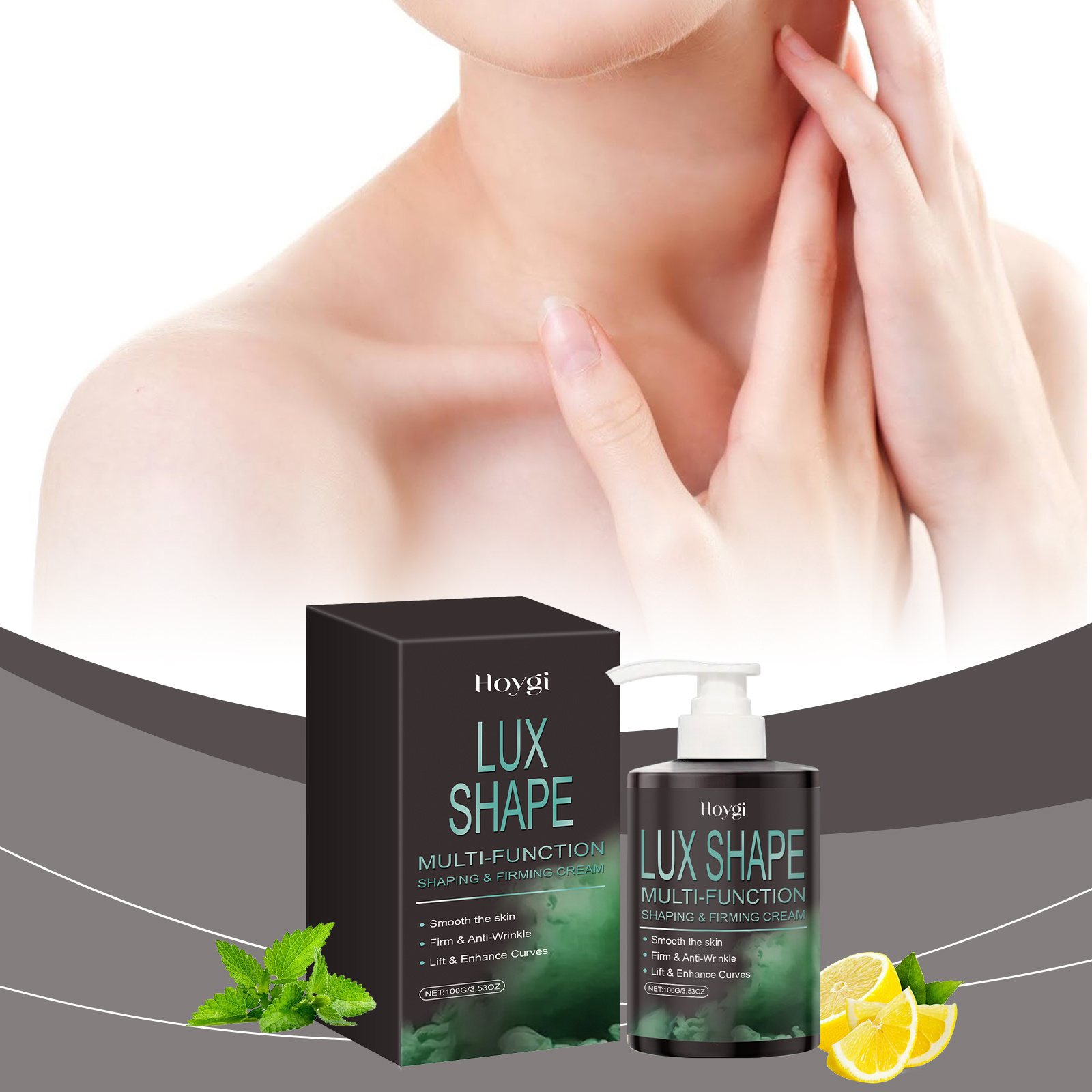 Hoygi Body Firming Beauty Cream, Gently Moisturizes, Firms And Lifts Skin Daily Apply Massage Beauty Cream - Image 2