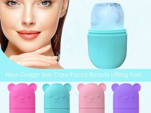 Ice Face Roller Ice Face Mould Ice Holder For Face Ice Stick Beauty Facial Icing Roller Skin Care Silicone Face Ice Cube Icing Tool Ice Sphere For Brighten Remove Lines