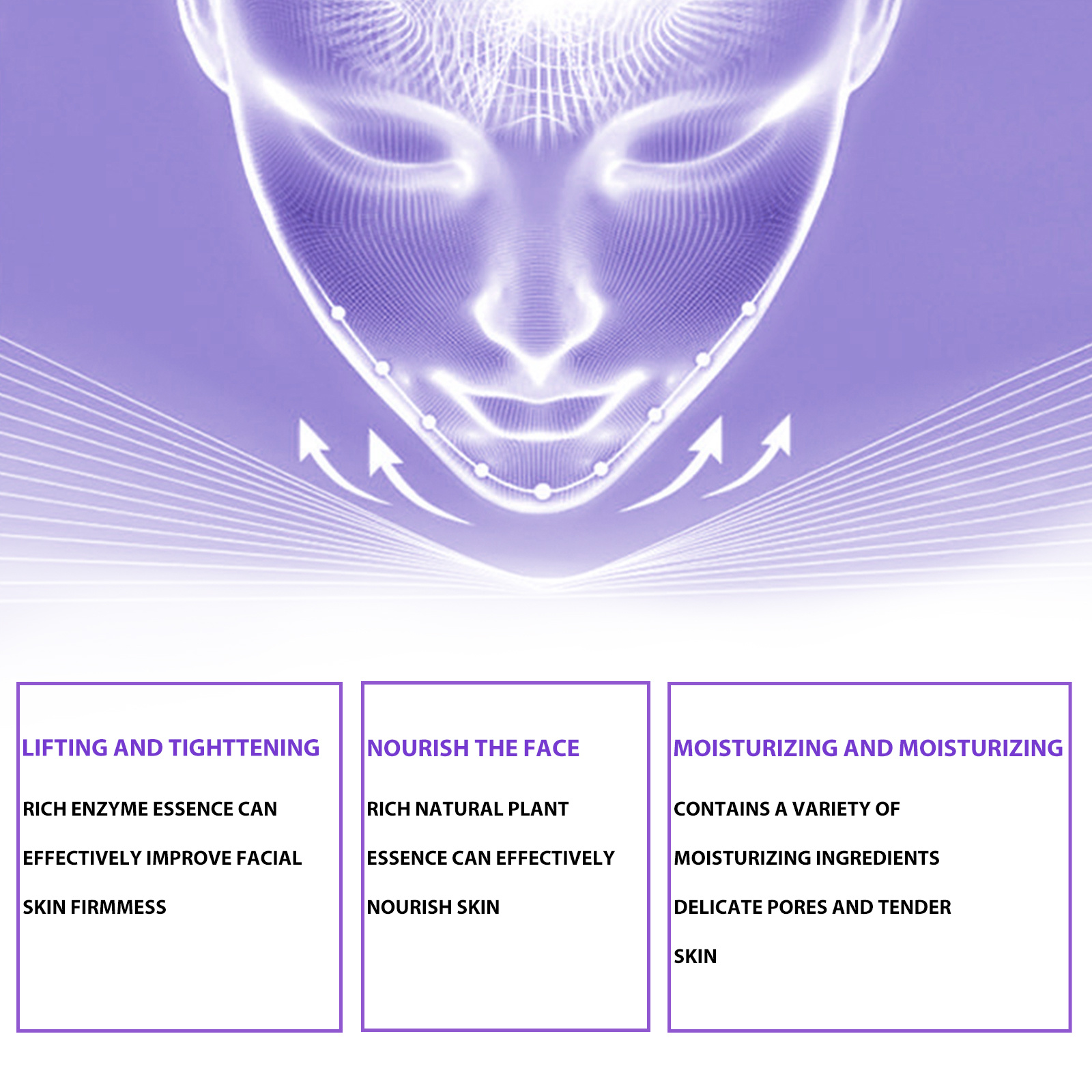 Jaysuing V Face Firming Cream, Contours Tightening, Chin Lifting Facial Skin Relaxation Massage Cream - Image 2