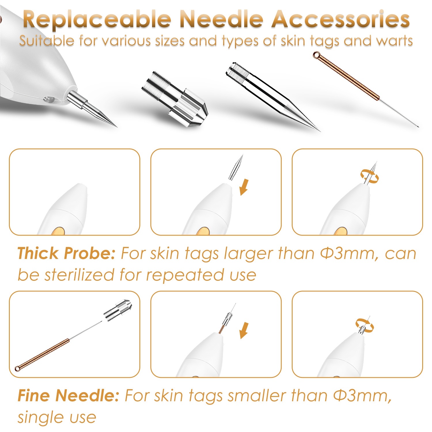 Skin Tag Remover Pen with LED Light -9 Level |Gift For Girl Women - Image 4