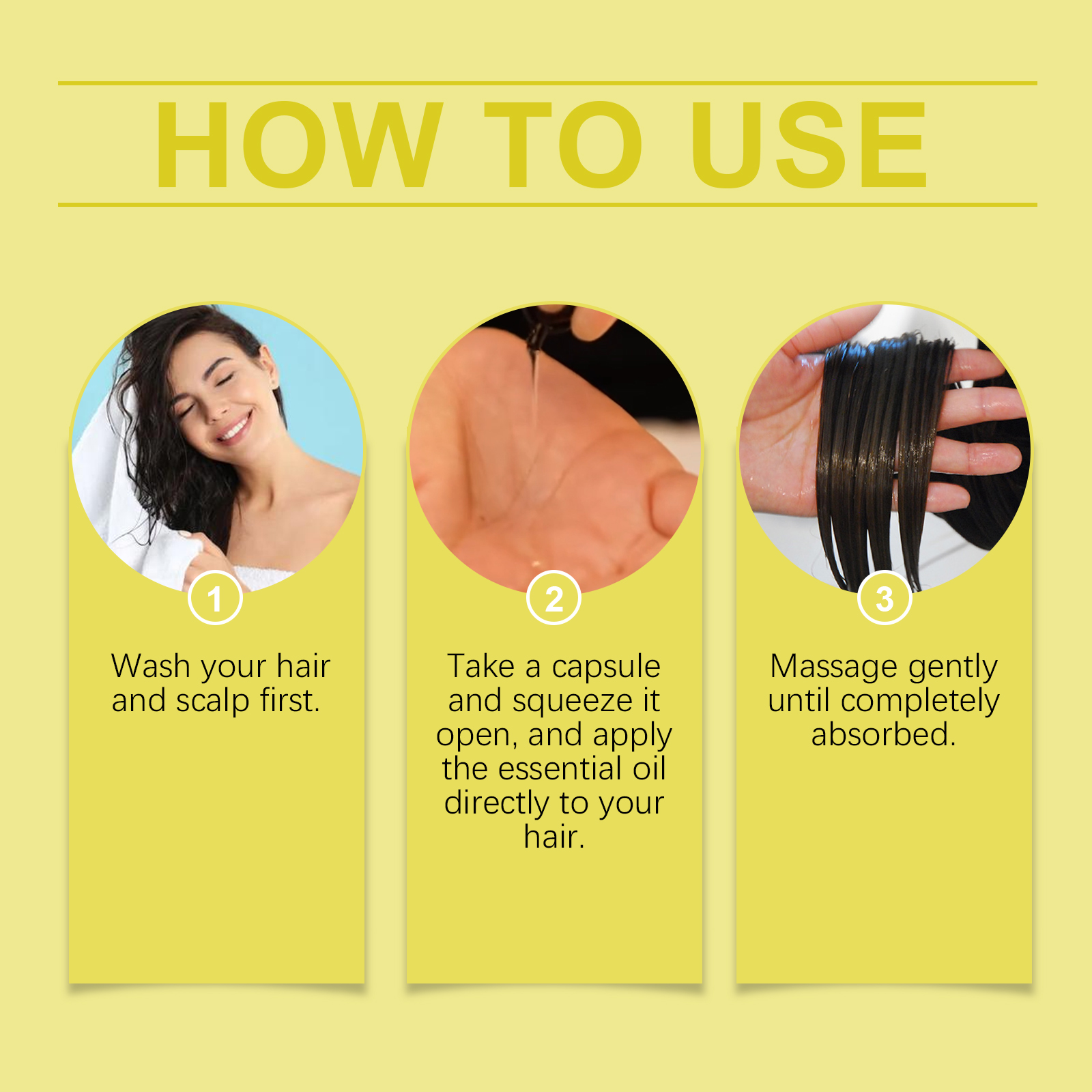 Hair Oil Capsules For Scalp Care, Improve Dry And Frizzy Hair, Gentle And Moisturizing - Image 6