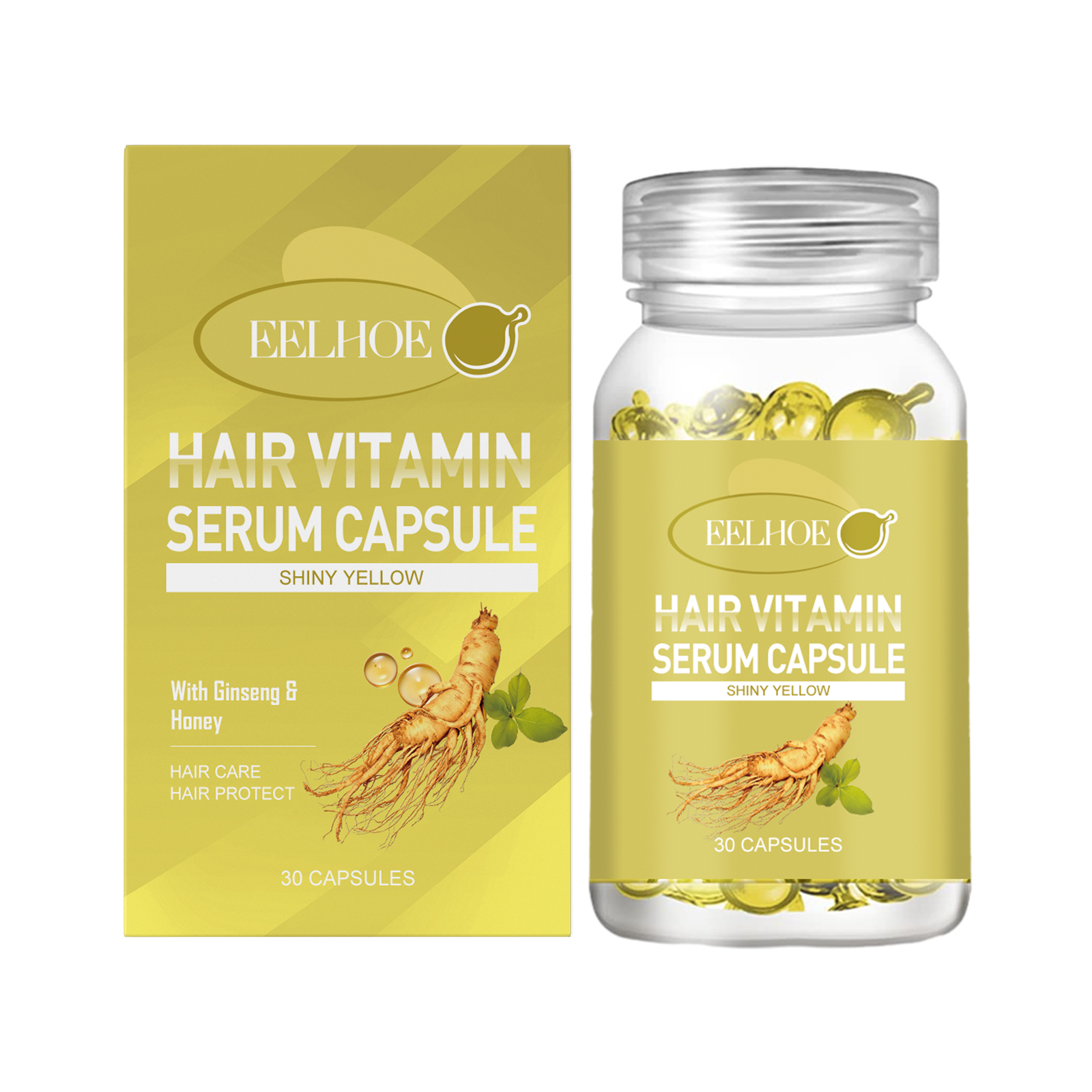 Hair Oil Capsules For Scalp Care, Improve Dry And Frizzy Hair, Gentle And Moisturizing